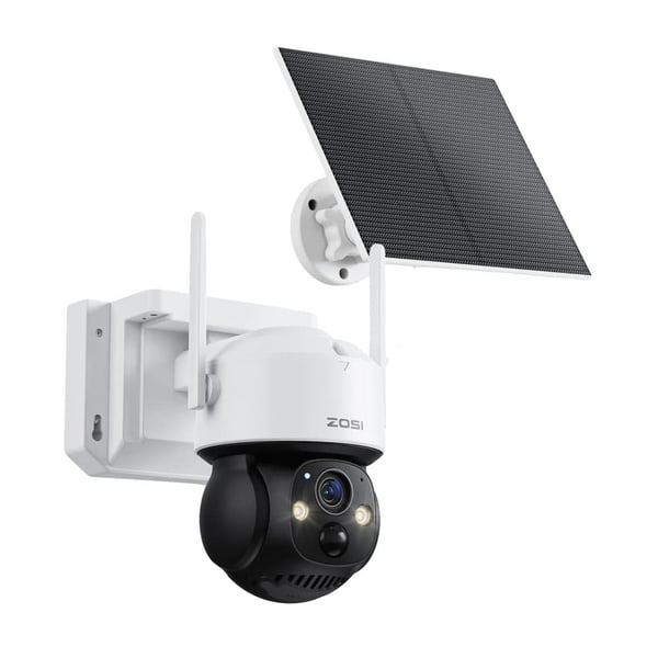 Udendørs batterikamera, 4MP opløsning, 360° panorering og vippe,WiFi x 32GB