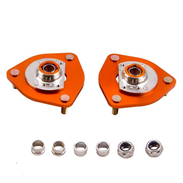 Suspensions Top Mounts, Justerbar Tændingsmærke, Bushing Pillow Ball Design, Kompatibel med Nissan S13 S14