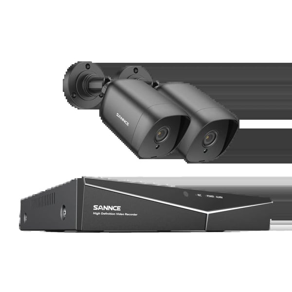 CCTV-system, 1080P opløsning, 4 kameraer inkluderet,4CH DVR 2 Kamera, 1T