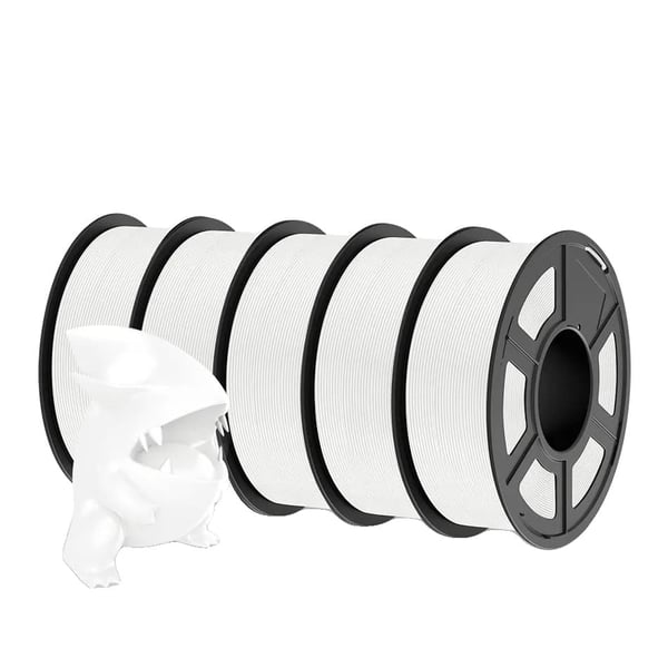 PLA 3D-printer filament, 1,75 mm diameter, +-0,02 mm tolerance, holdbarhed,PLAMT Hvid