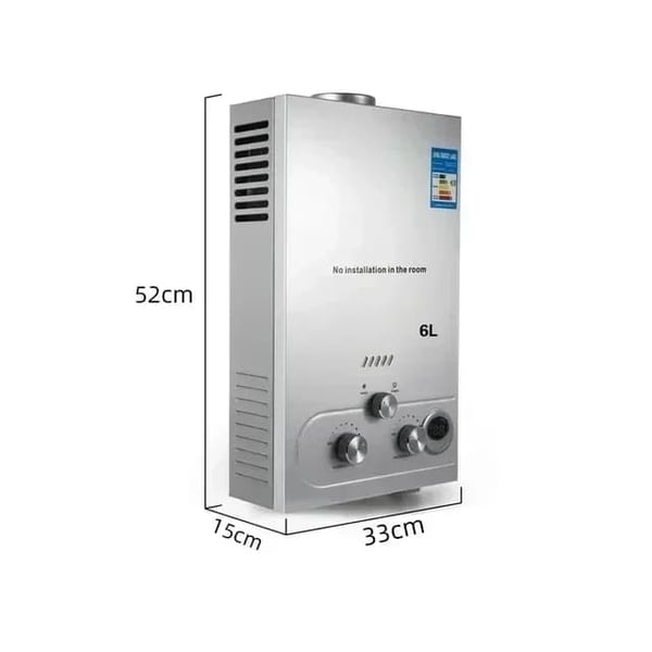 Vandvarmer, Øjeblikkelig varme, Væghængt design,6L 12KW