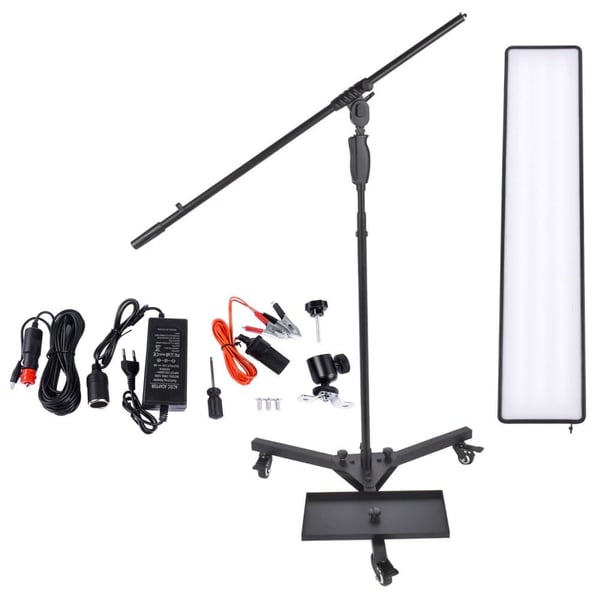 Bilkarosseri Lampe, Holdbart plastik, 25 x 12 x 3 cm, Sort, Egnet til forskellige PDR-applikationer, LED