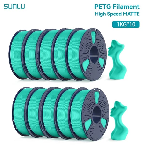 3D-printfilament, høj hastighed, mat finish,myntegrøn