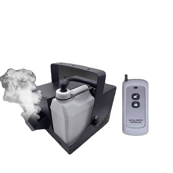 Røgmaskine, 1000W Effekt, DMX Kontrol,EU stik, sort