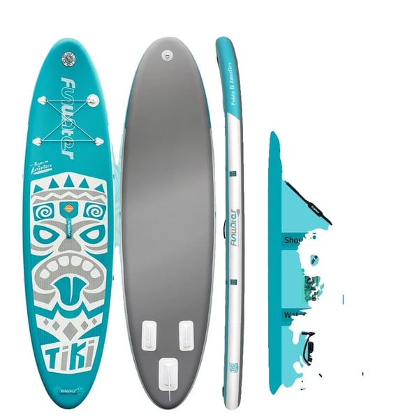 Stand Up Paddle Board, Oppusteligt Design, Skridsikker Overflade,SUPFW04A(320*84*15CM)