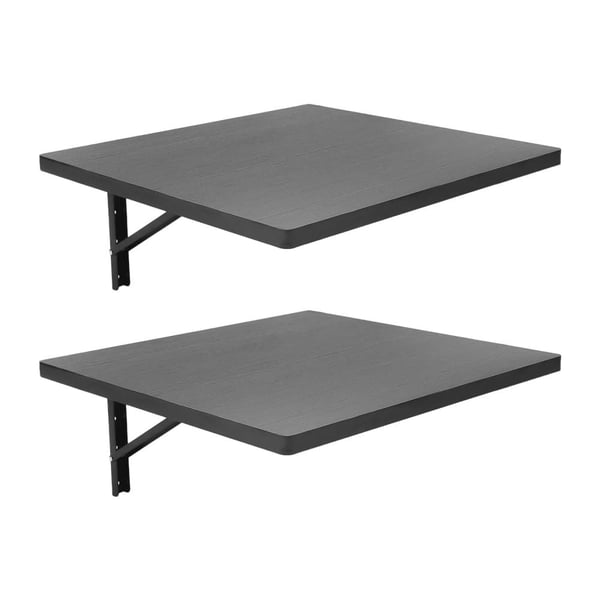 Foldbart Arbejdsbord, Væghængt Design, 230 kg Belastningsevne,Sort