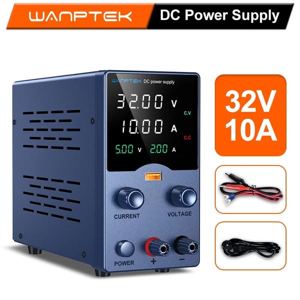 Justerbar DC-strømforsyning, 32V udgang, 10A maksimal strøm,GA3010L 32V10A