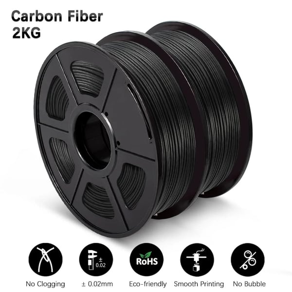 3D-printer filament, PLA-material, 1,75 mm diameter,PLA Carbon Fiber 2KG