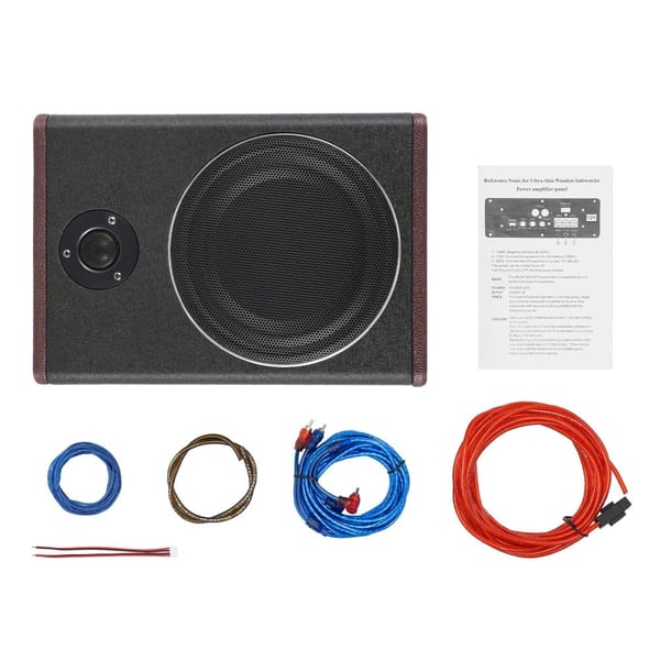 Subwoofer, Kompakt Design, Kraftfuld Lydudgang,sort