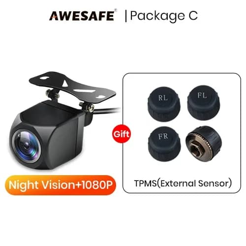 Auton peruutuskamera, 1080P resoluutio, yökuvaus,HS20 TPMS