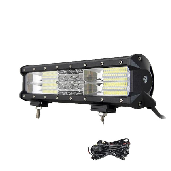 LED Lygte Bar, Kombinationsstråle, Holdbar Aluminiumhus, 12 tommer med ledninger