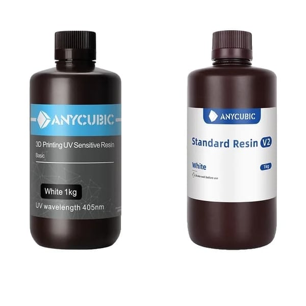 Anycubic UV Resin, Hurtig Hærdning, 405nm bølgelængde, Photon Mono X Kompatibilitet, Hvid-1KG Anycubic UV Resin, Hurtig Hærdning, 405nm bølgelængde, Photon Mono X Kompatibilitet, Hvid-1KG