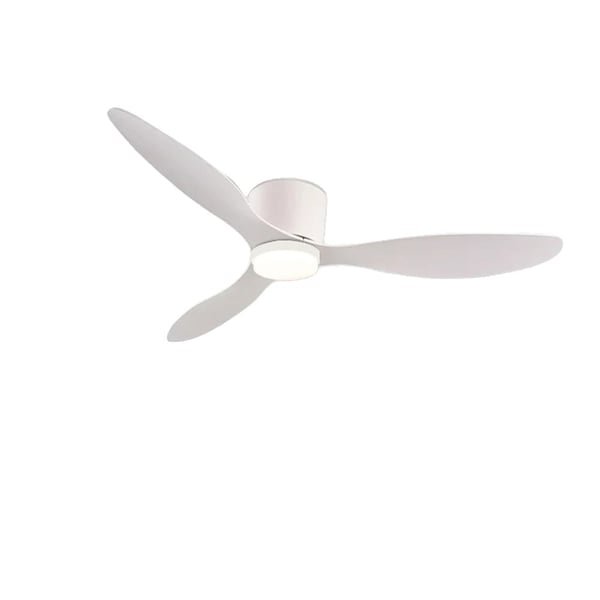 Loftventilator Lys, Energisparende Design, Fjernbetjeningsfunktion,42 tommer(105CM), Hvid-a