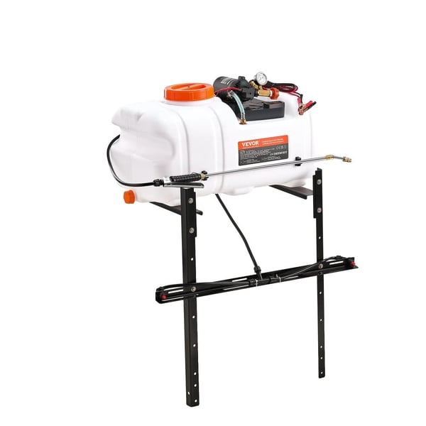 60 litran ATV Spot Sprayer, säädettävä Boom, 116PSI 12V-pumppu,15 gallonia
