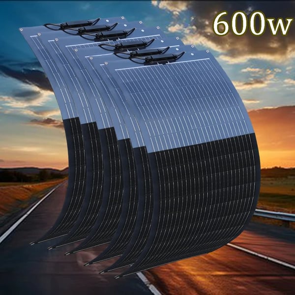 Aurinkopaneeli, puolijoustava, korkea hyötysuhde,600w 6kpl 100w