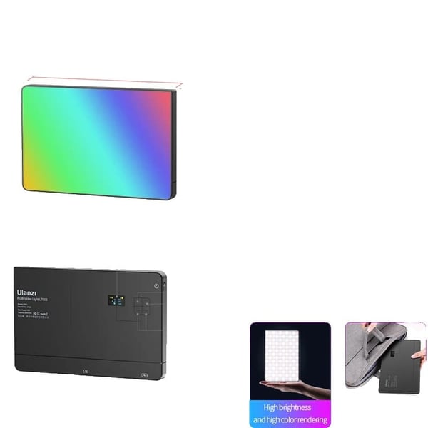 RGB-videovalo, säädettävä väri lämpötila 2500K-9000K, korkea CRI ≥95,LT003