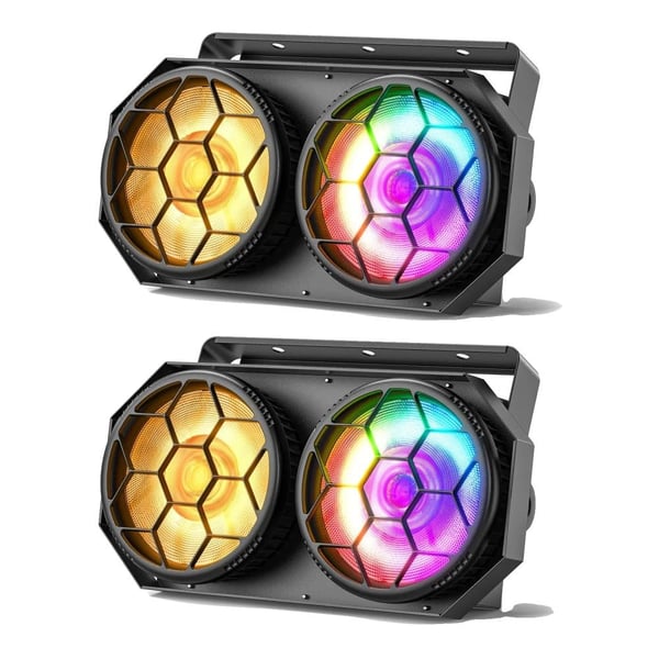Scene Lys, Dual-farve COB LED'er, DMX Kontrol,2Stk, EU Stik