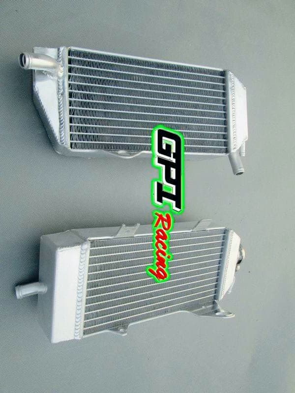 Radiator, Aluminium Materiale, Designet til Off-Road Motorcykler, Effektiv Køleydelse, TIG Svejset Konstruktion, Holdbart Design