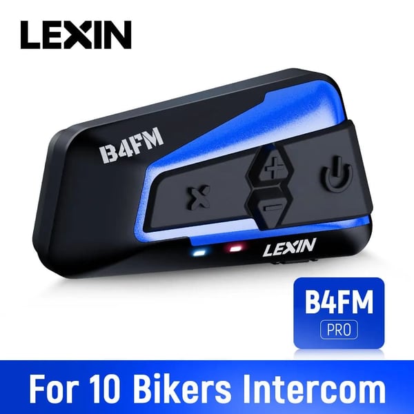 Moottoripyöräintercom, 10 kuljettajan tuki, Bluetooth-musiikin jakaminen,B4fm-x