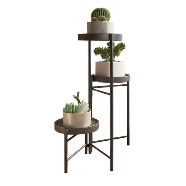 Plantebord, Moderne Design, Pladsbesparende Funktioner,Sort 3 dele