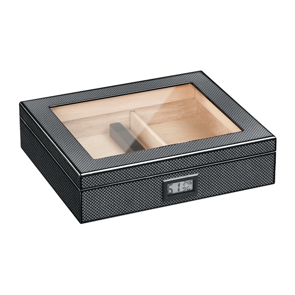 Cedertræ Rejse Humidor, Hygrometer Luftfugter, Cigar Etui, Stil 6