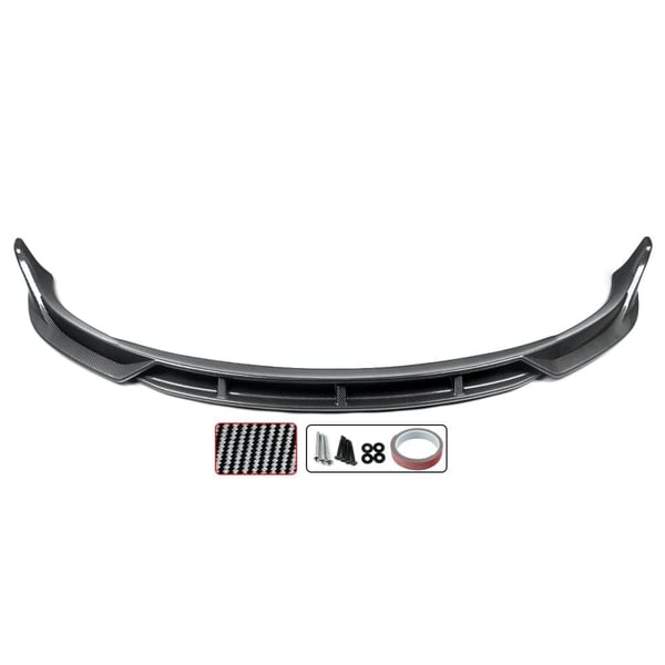 Front Bumper Lip Spoiler Splitter, Tilpasset til Tesla Model 3, Nem Installation,kulstoflook
