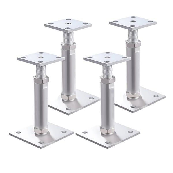 Post Brackets, Højdejusterbar, Belastningsbærende Design,145 til 225mm, 4stk