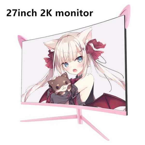 Buet Pink Monitor, QHD Opløsning, 165hz Opdateringshastighed, 27 2k 165hz skærm
