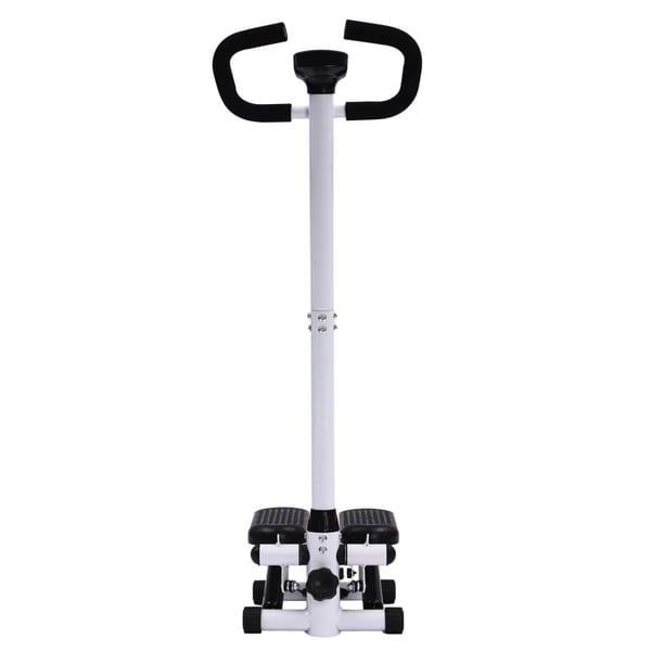 Fitness Stepper, Justerbar Højde, Modstandsbånd Inkluderet,Sort