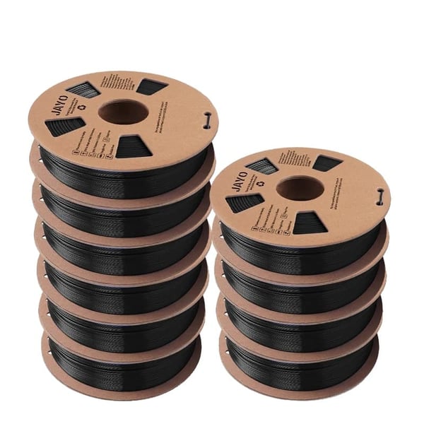 PETG 3D Filament, 1,75 mm Diameter, Miljøvenligt Materiale,PETG Sort 11KG