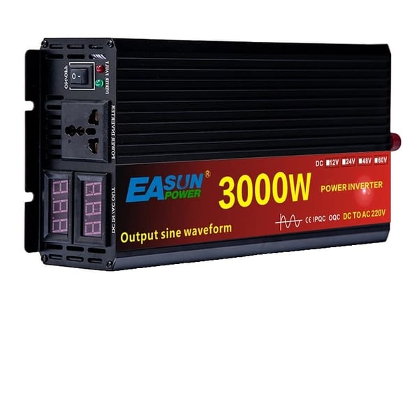 Ren Sinuskurve Strømomformer, 3000W Spidseffekt, 1500W Kontinuerlig Effekt,24V, 3000W