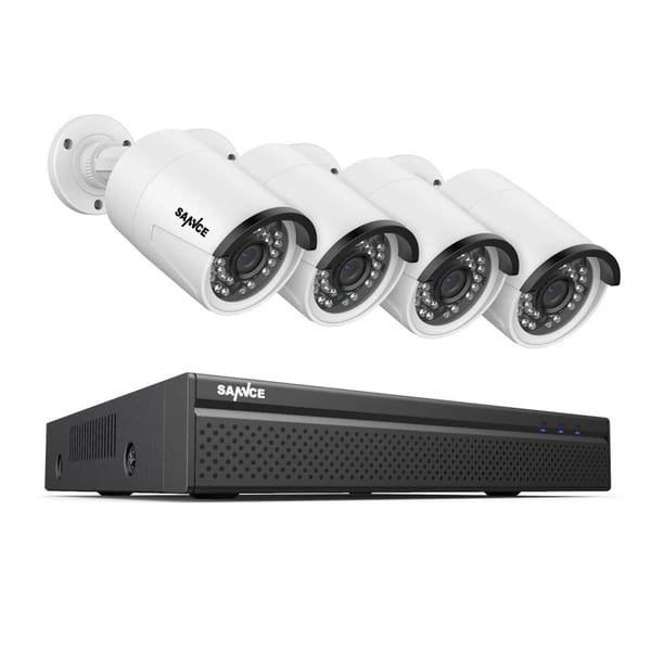Turvajärjestelmä, 5MP HD -tarkkuus, yöllinen näkymätekniikka, 4T, 8CH 4 kpl 5MP