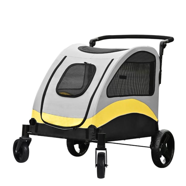 Transportabel klapvogn til kæledyr, åndbart net, 55 kg bæreevne, som vist, M (71 x 51,5 x 15 cm)