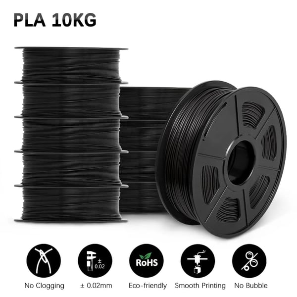 3D Filament, Høj Styrke, Glat Printning,PLA Sort