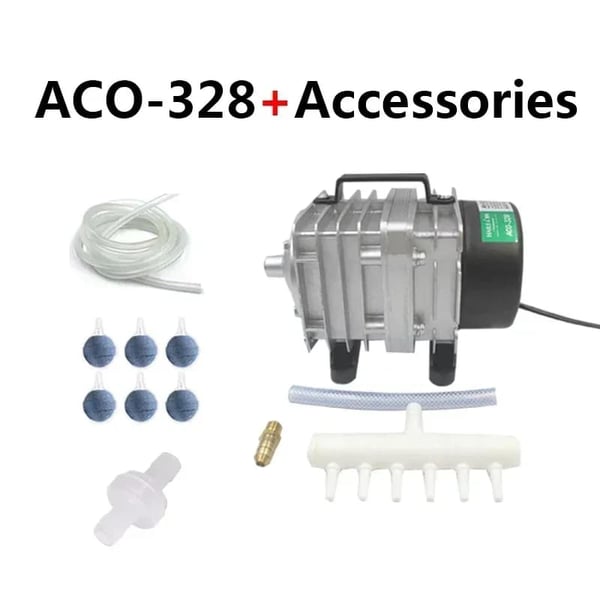 Hailea Luftkompressor, Designet til Fisk,328-60W Tilbehør, EU adapter 220V-50HZ