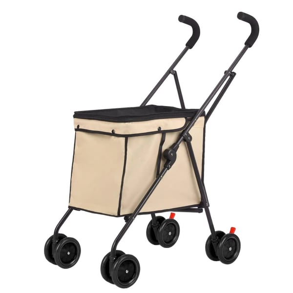 Hundetransportør, Sammenklappeligt Design, 27 kg Kapacitet,khaki