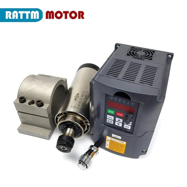 2,2 kW ER20 Spindelmotor, Luftkølet, Præcisionsdriftsfart 10-24000 RPM,Sæt 2