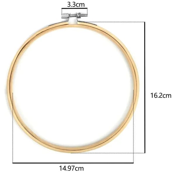 Broderirammesæt, Justerbart Design, Alsidig Håndværk,15cm-10pcs