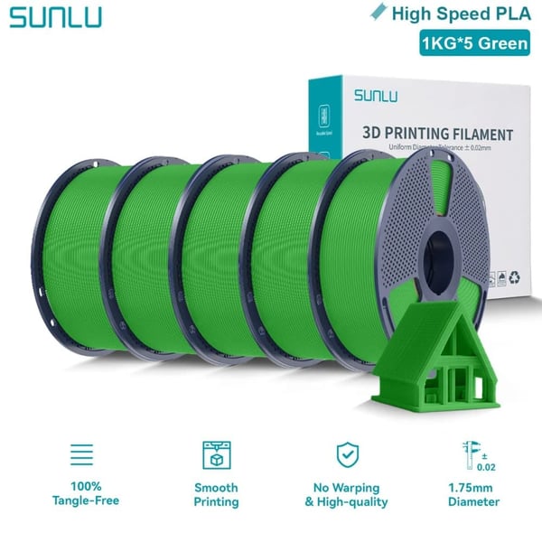 PLA Filament, Høj Hastighed, Høj Fluiditet,Grøn
