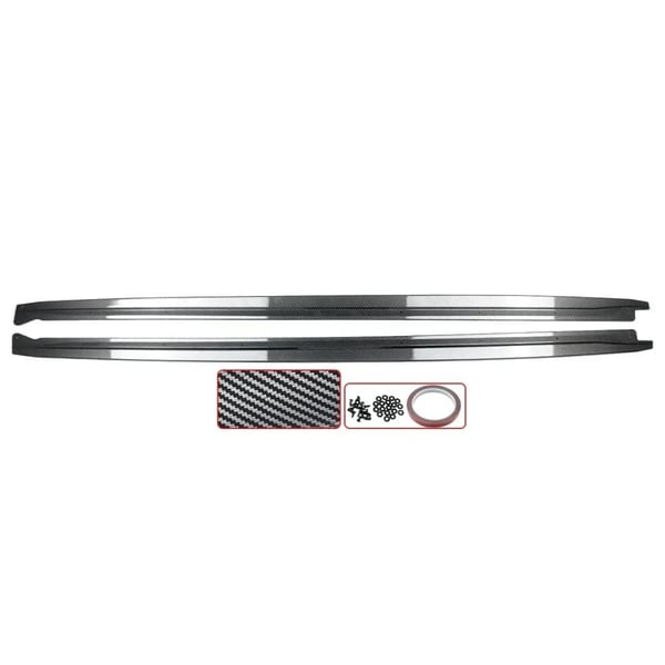 Side Skirt Extensions, OEM Pasform, Forbedret Æstetik,Kulstoflook