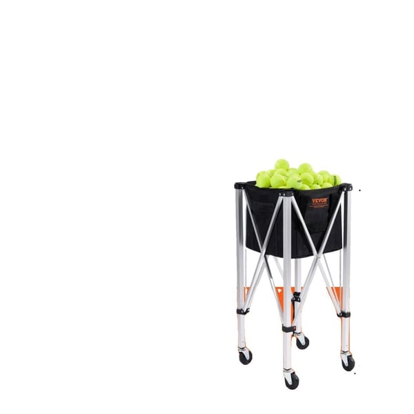 Tennispallovaunu, 150/180 pallon kapasiteetti, kestävä alumiinirunko,180 Pallon Kapasiteetti