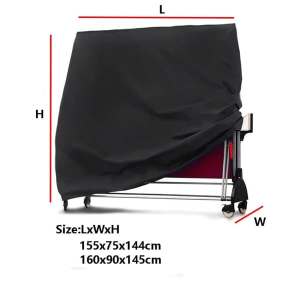 Bordtennis Cover, Vandtæt Beskyttelse, Holdbart Oxford Stof,165x70x185cm