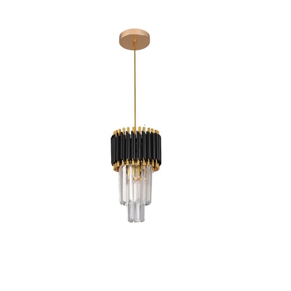 Pendellampe, Moderne Design, LED Teknologi,Varm Hvid, 20cm sort