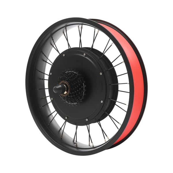 Elektrisk Cykel Ombygningskit, 1000W Børsteløs Motor, Alt-Inkluderende Installation,sort
