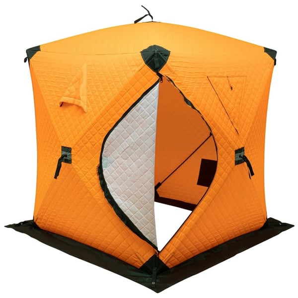Bærbar Isfisketelt, Holdbart Oxford-stof, Isoleret Design,Appelsin