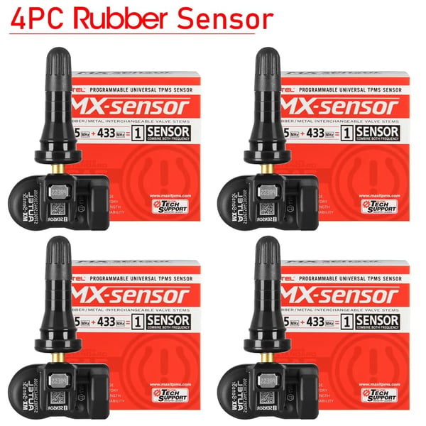 Autel MX Sensor, Dual Frekvens 315MHz & 433MHz, Udskiftelige Ventilstammer,4PC 2IN1 R