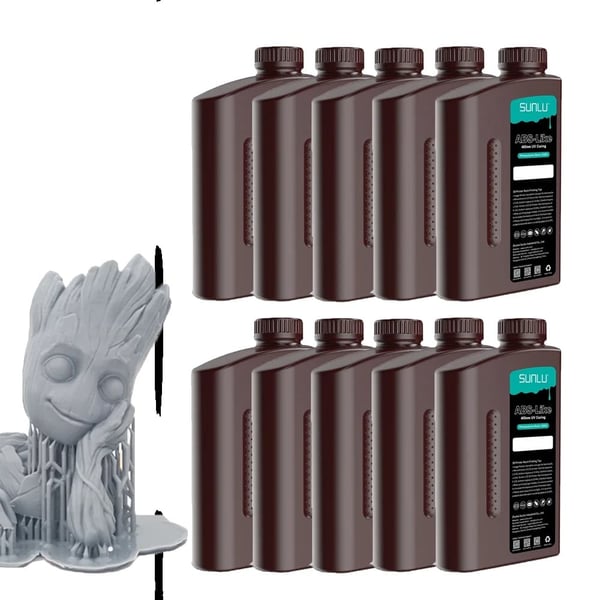 ABS-lignende fotopolymerharpiks, 10KG hvid, lav lugt,10KG Lys Grå ABS-lignende fotopolymerharpiks, 10KG hvid, lav lugt,10KG Lys Grå
