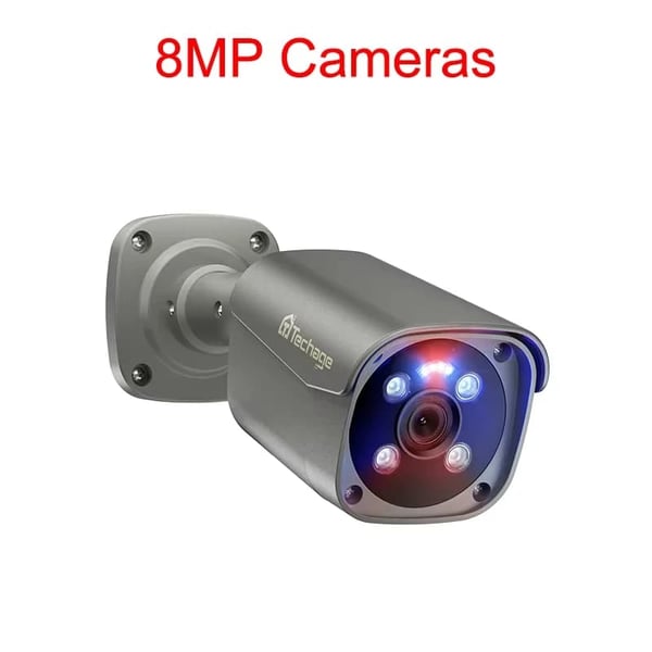 IP Kamera, To-Vejs Lyd, Bevægelsesdetektion,48V POE 8MP Kamera
