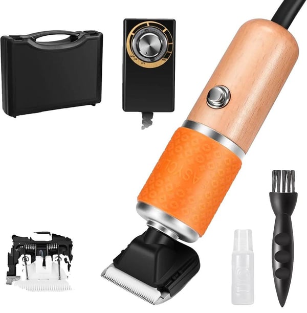 Tæppeklipper, 200W Effekt, 6-Trins Justerbar, Keramisk Klinge, Kompakt Design, Fuldstændigt Tilbehør