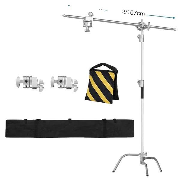 Fotografering C-Stand, 8,5 ft Højde, 20 kg Belastningskapacitet,8,5ft c-stand
